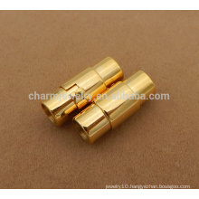BX111 Wholesale stainless steel jewelry finding gold Steel magnetic clasp lock for rope bracelets necklace